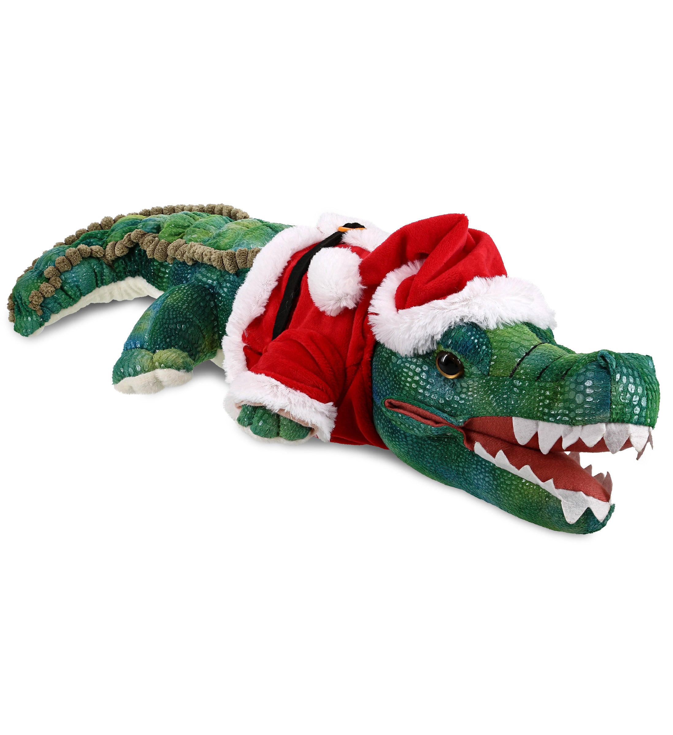 PLUSH SANTA - WILD COLLECTION PLUSH - 24" GREEN ALLIGATOR