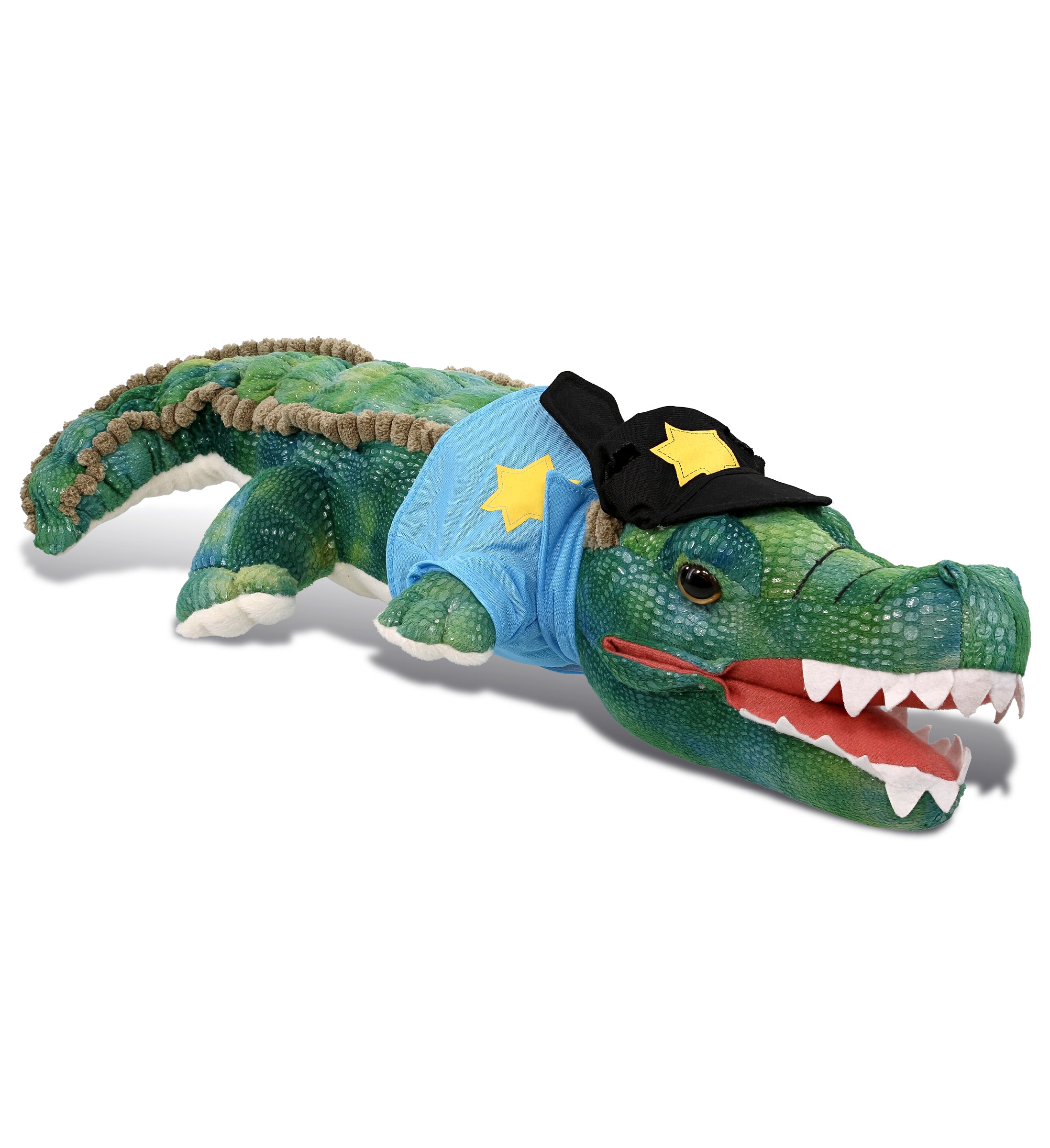 PLUSH POLICE - WILD COLLECTION PLUSH - 24" GREEN ALLIGATOR