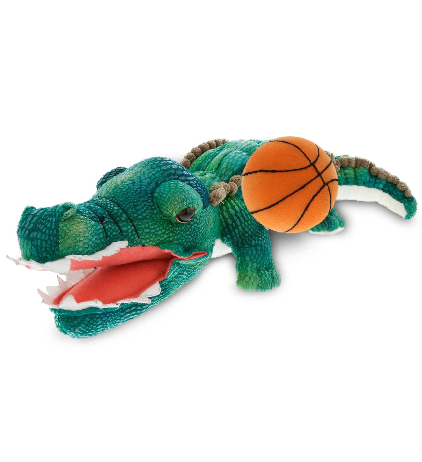 PLUSH BASKETBALL - WILD COLLECTION PLUSH - 24" GREEN ALLIGATOR