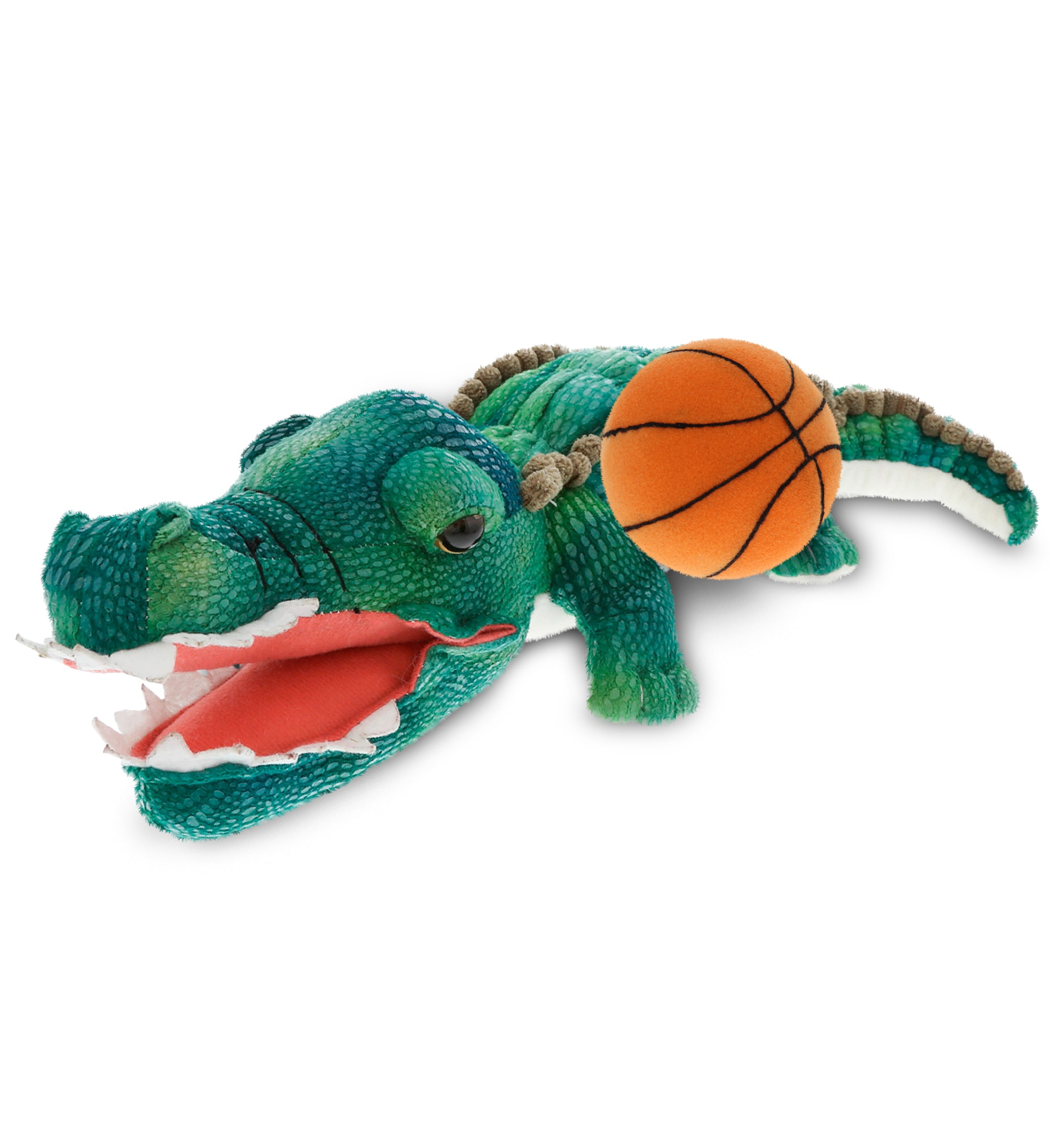 PLUSH BASKETBALL - WILD COLLECTION PLUSH - 24" GREEN ALLIGATOR