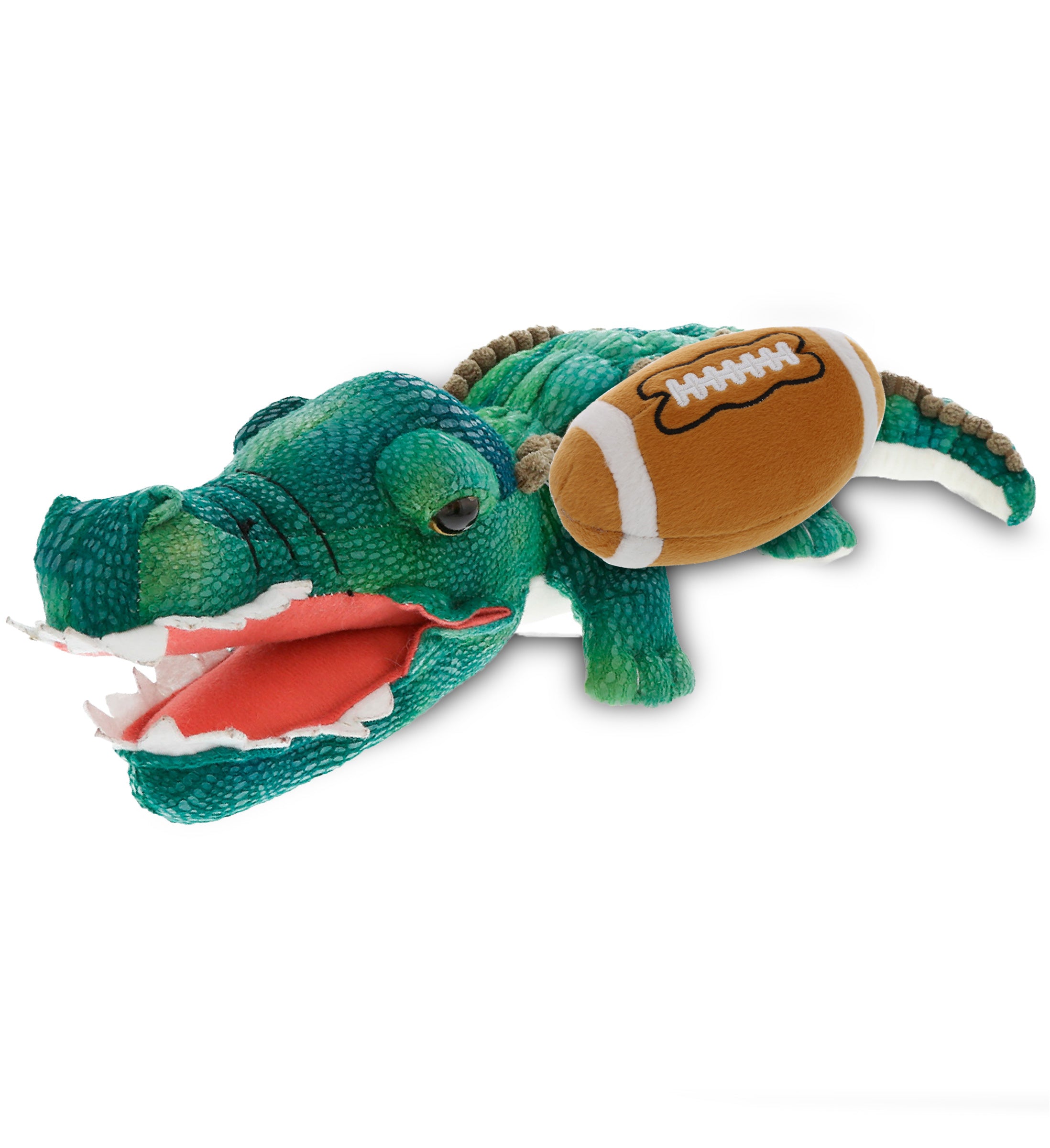 PLUSH FOOTBALL - WILD COLLECTION PLUSH - 24" GREEN ALLIGATOR