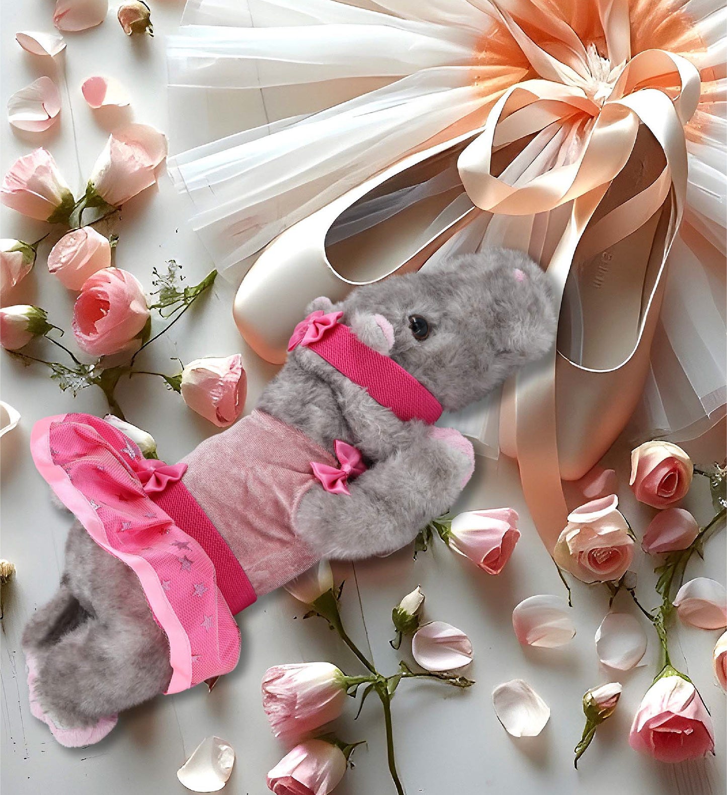 WILD COLLECTION PLUSH - 11" HIPPO Ballerina