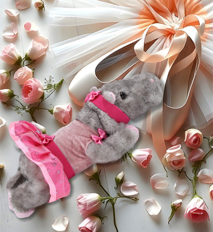 WILD COLLECTION PLUSH - 11" HIPPO Ballerina