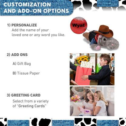 WILD COLLECTION PLUSH - 11" HIPPO COWBOY DRESS UP