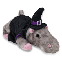WILD COLLECTION PLUSH - 11" HIPPO WITH WITCH DRESS UP
