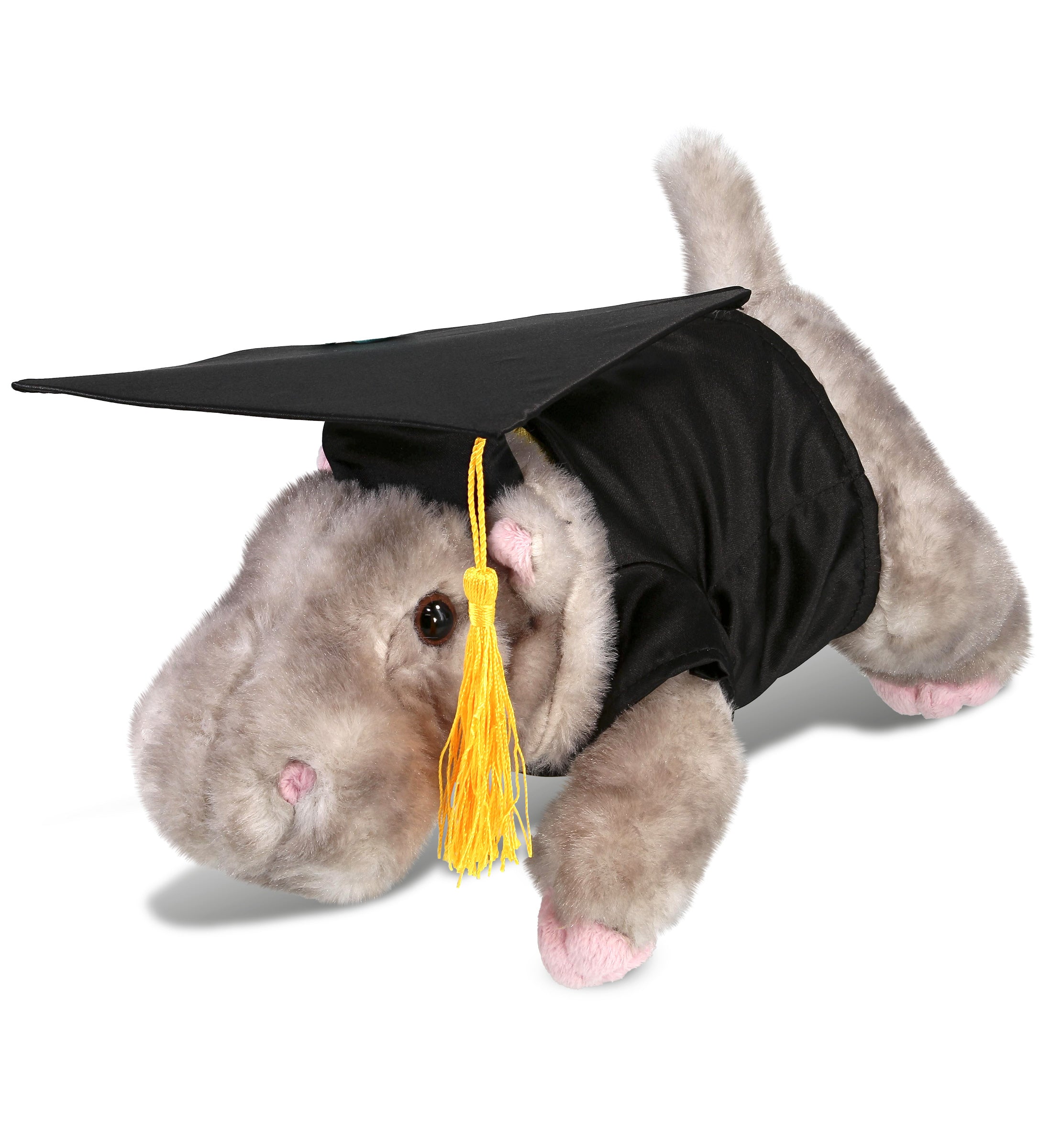 PLUSH GRADUATION - WILD COLLECTION PLUSH - 11" HIPPO