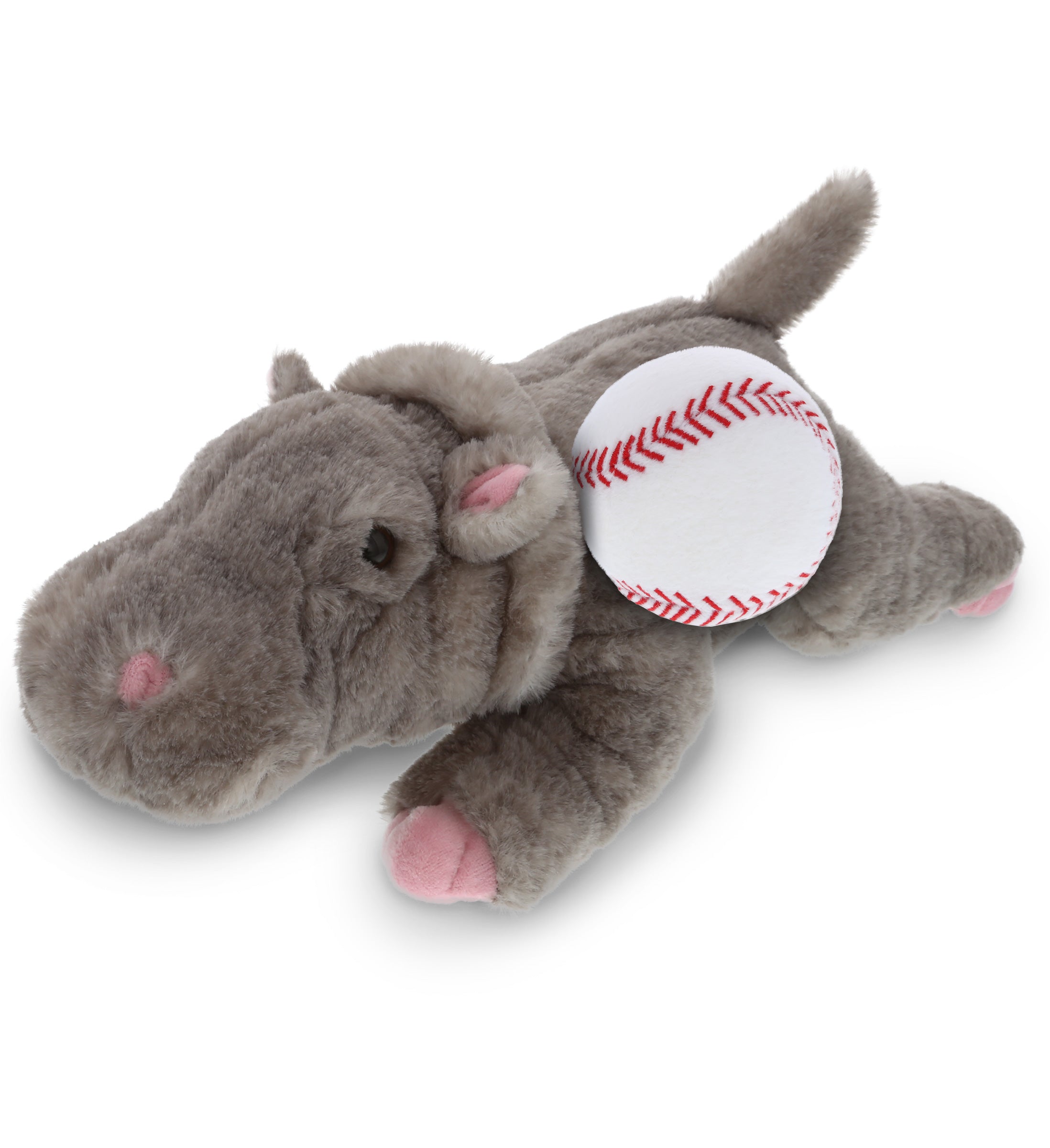 PLUSH BASEBALL - WILD COLLECTION PLUSH - 11" HIPPO