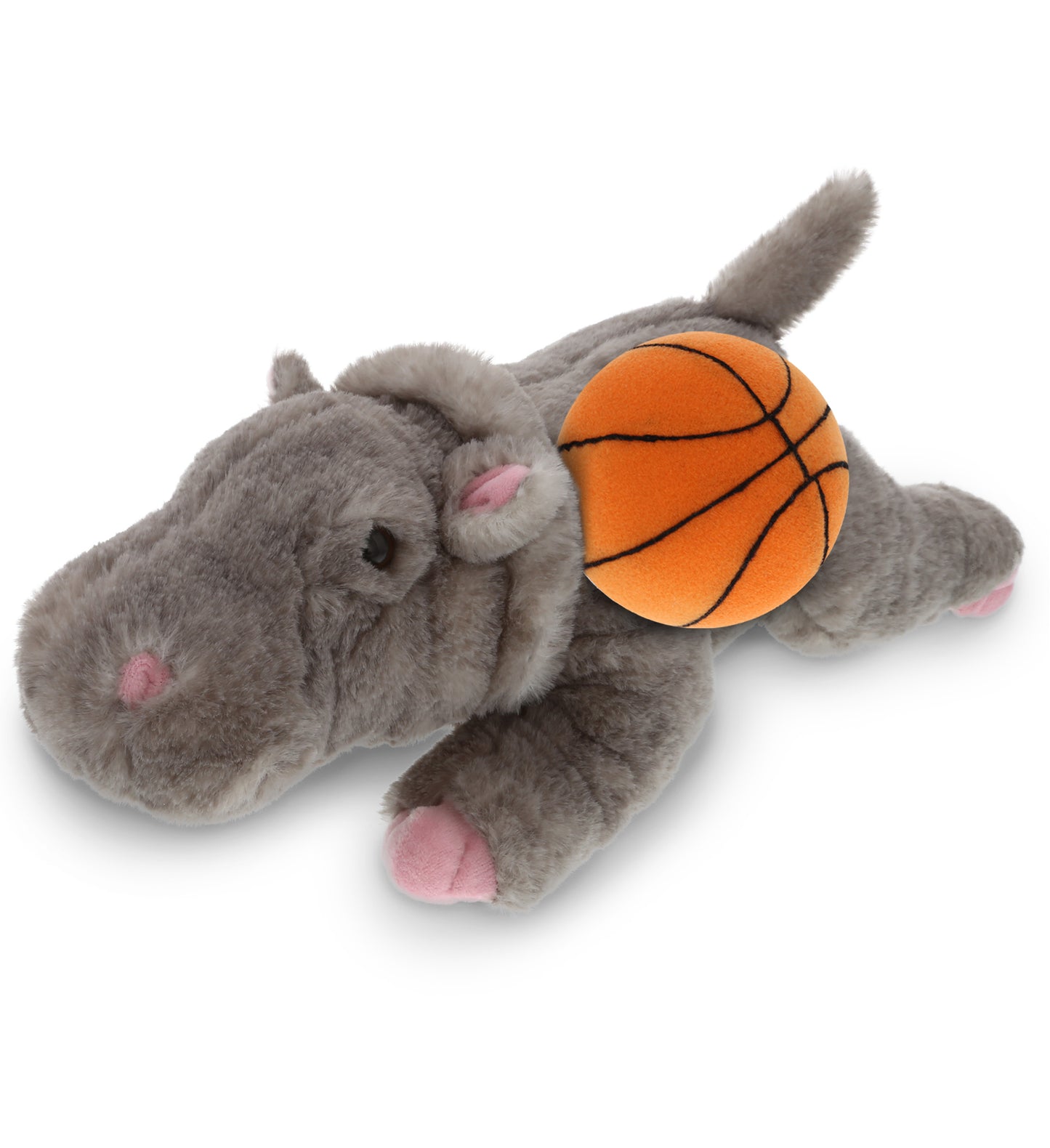 PLUSH BASKETBALL - WILD COLLECTION PLUSH - 11" HIPPO