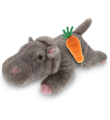 DolliBu Happy Easter Super Soft Plush Hippo with Carrot Plush Toy - 13 Inches