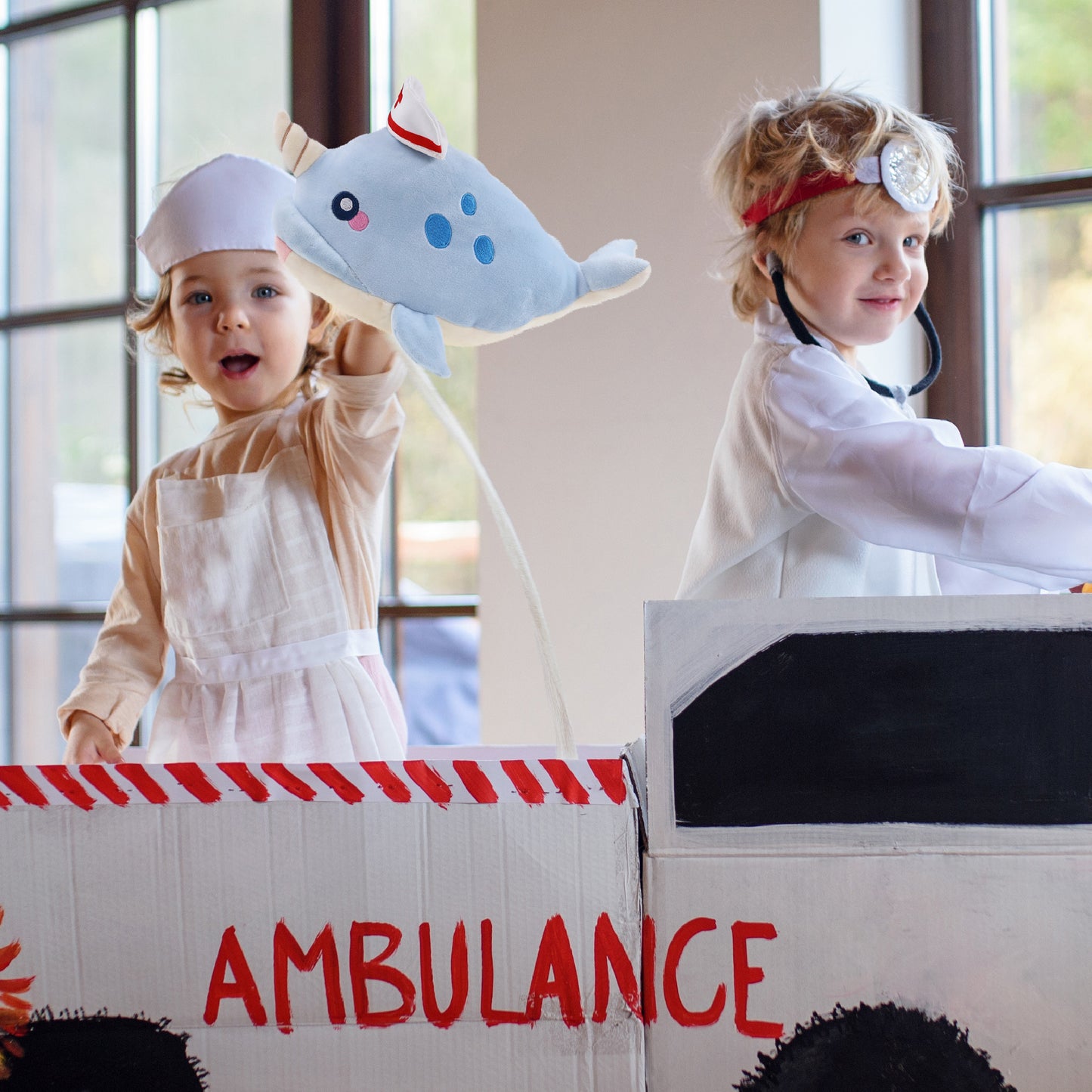 BABY SOFT PLUSH - BLUE NARWHAL NURSE