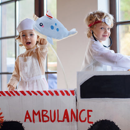 BABY SOFT PLUSH - BLUE NARWHAL NURSE