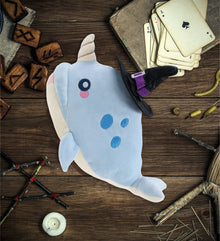 BABY SOFT PLUSH - BLUE NARWHAL WITCH DRESS UP