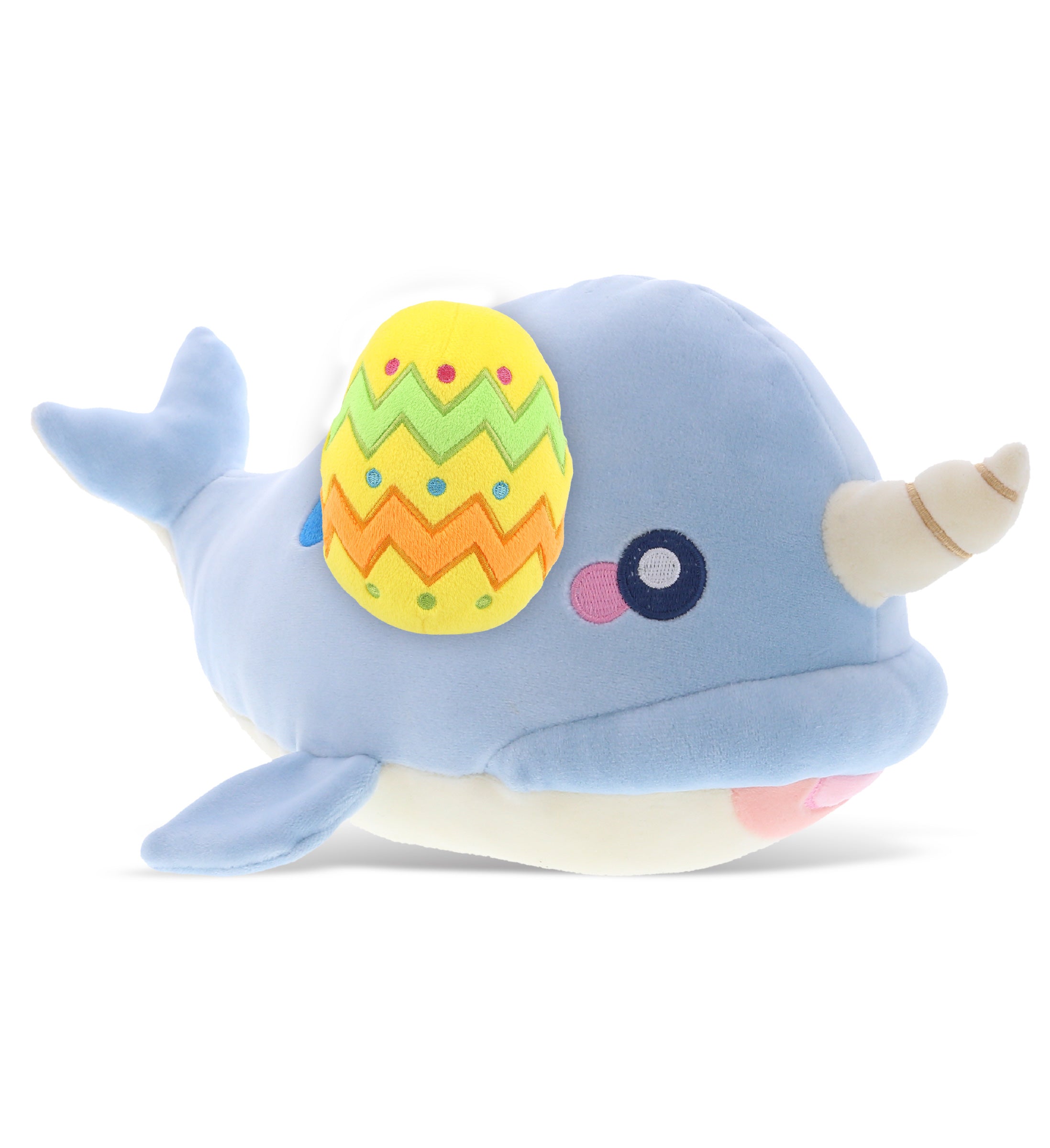 PLUSH EASTER EGG - BABY SOFT PLUSH - BLUE NARWHAL