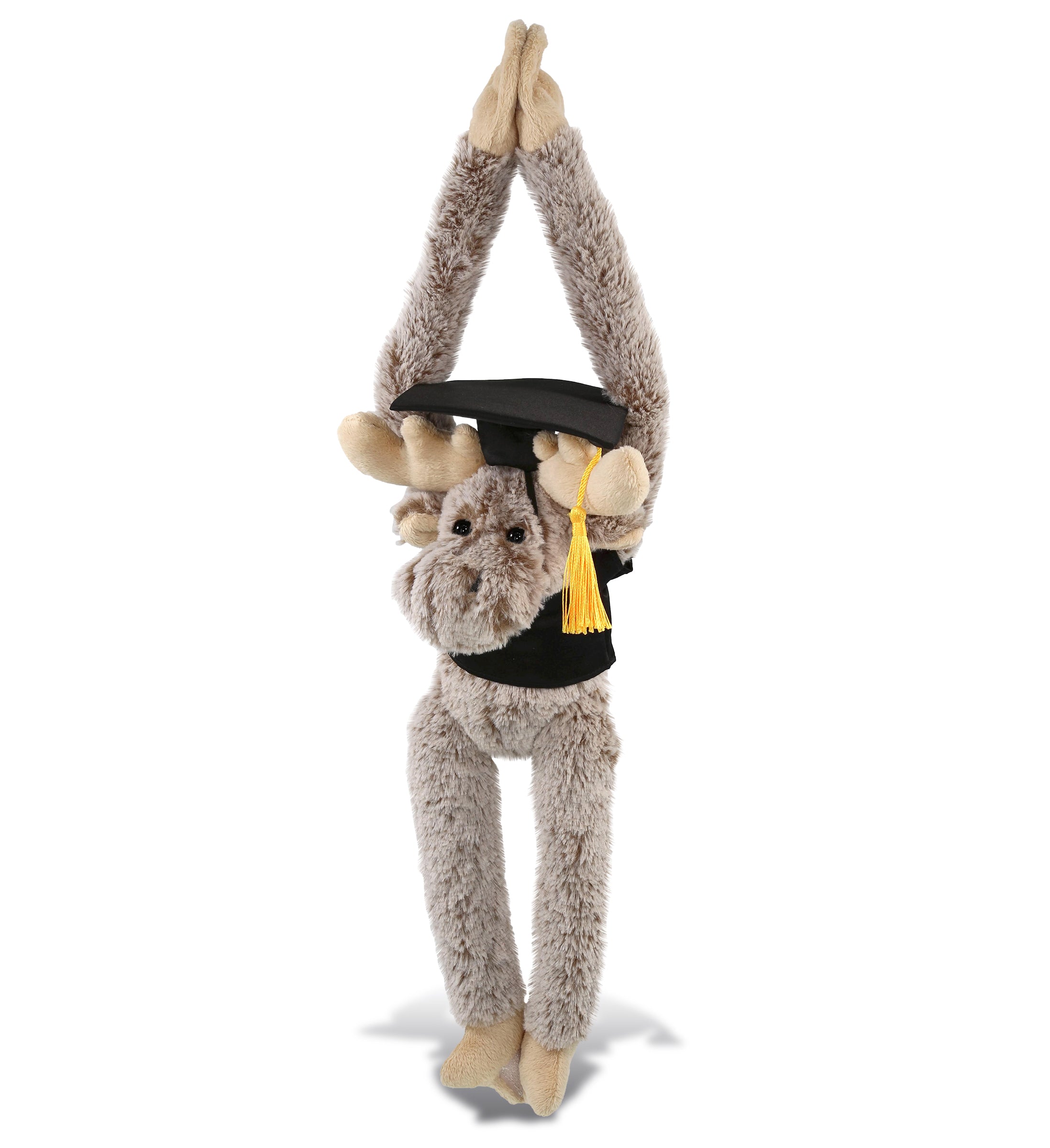 PLUSH GRADUATION - SUPER SOFT PLUSH - LONG ARMS - MOOSE