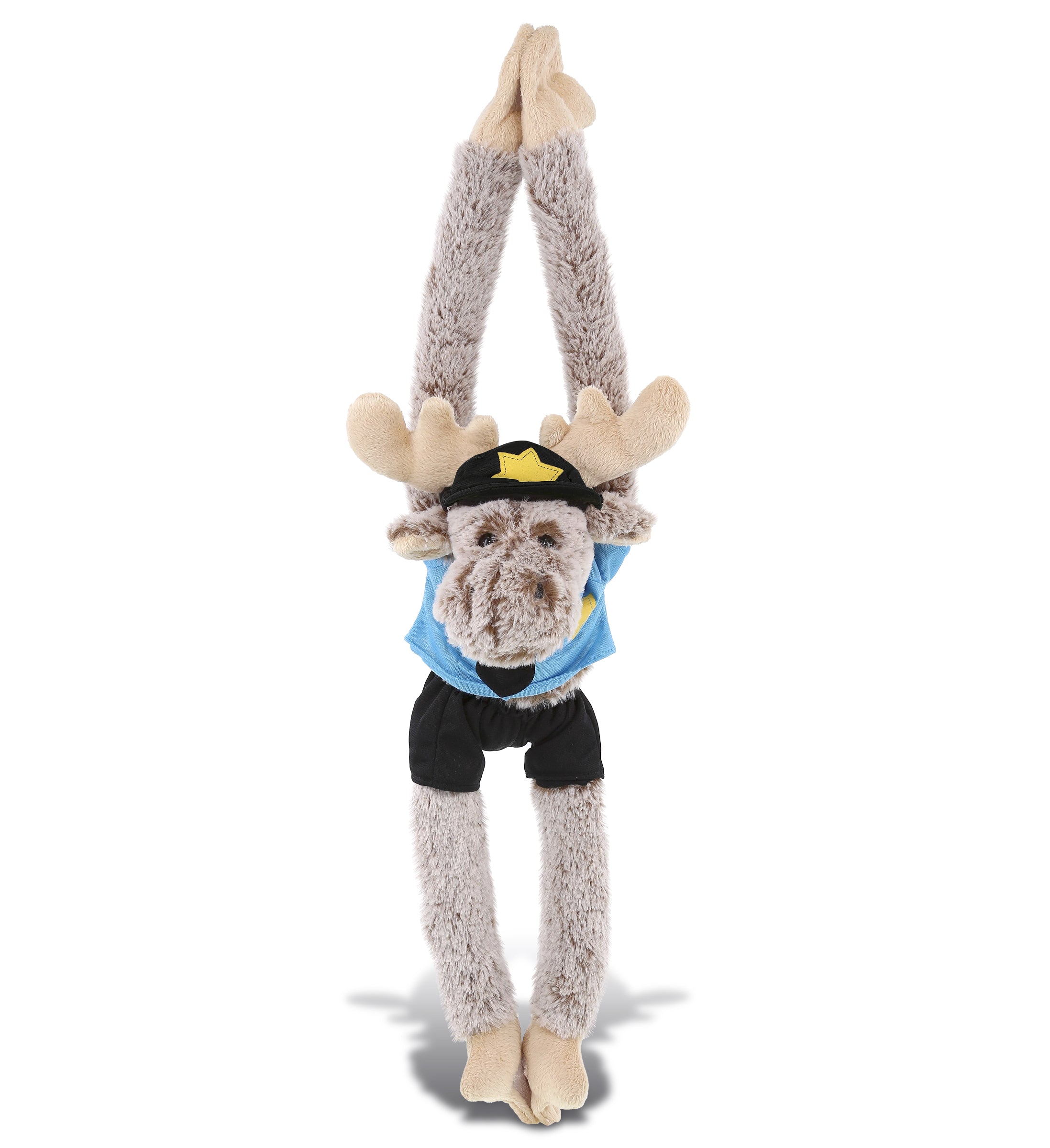 PLUSH POLICE - SUPER SOFT PLUSH - LONG ARMS - MOOSE