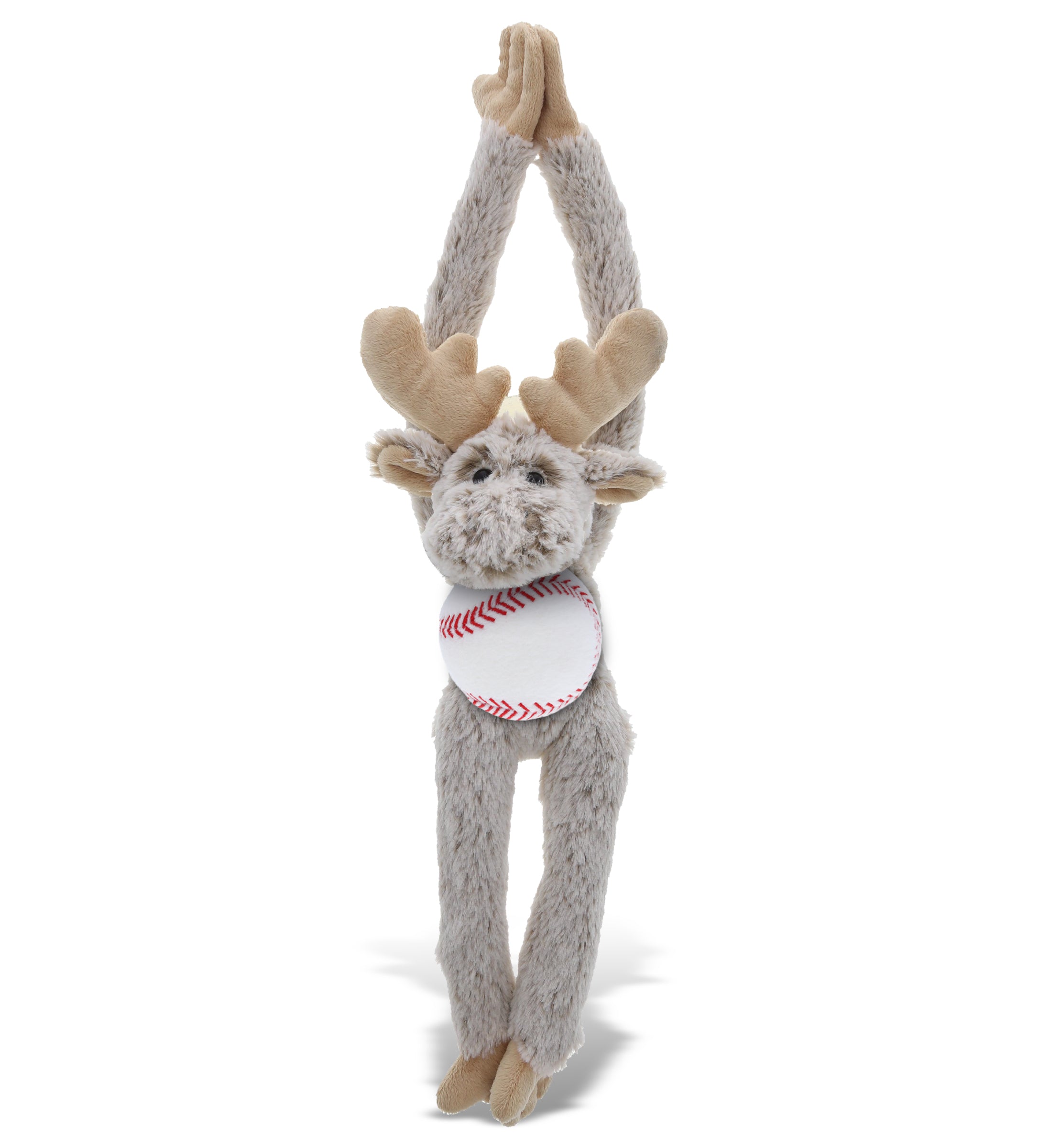 PLUSH BASEBALL - SUPER SOFT PLUSH - LONG ARMS - MOOSE