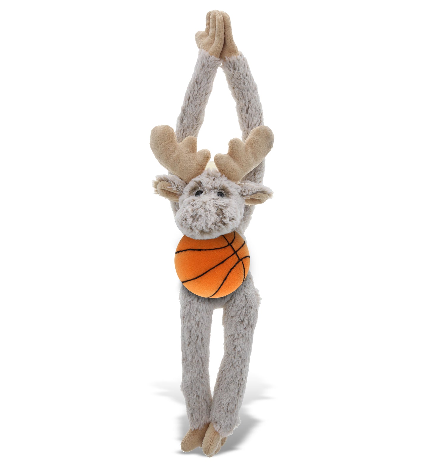 PLUSH BASKETBALL - SUPER SOFT PLUSH - LONG ARMS - MOOSE