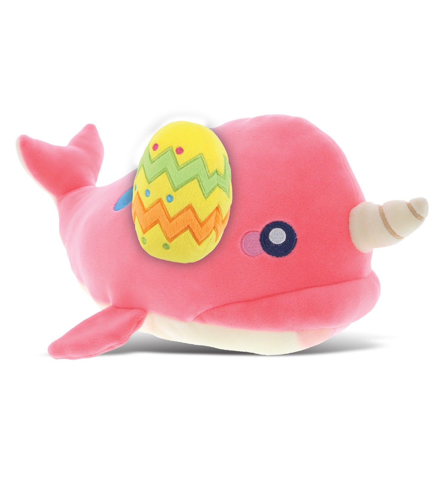 PLUSH EASTER EGG - BABY SOFT PLUSH - PINK NARWHAL