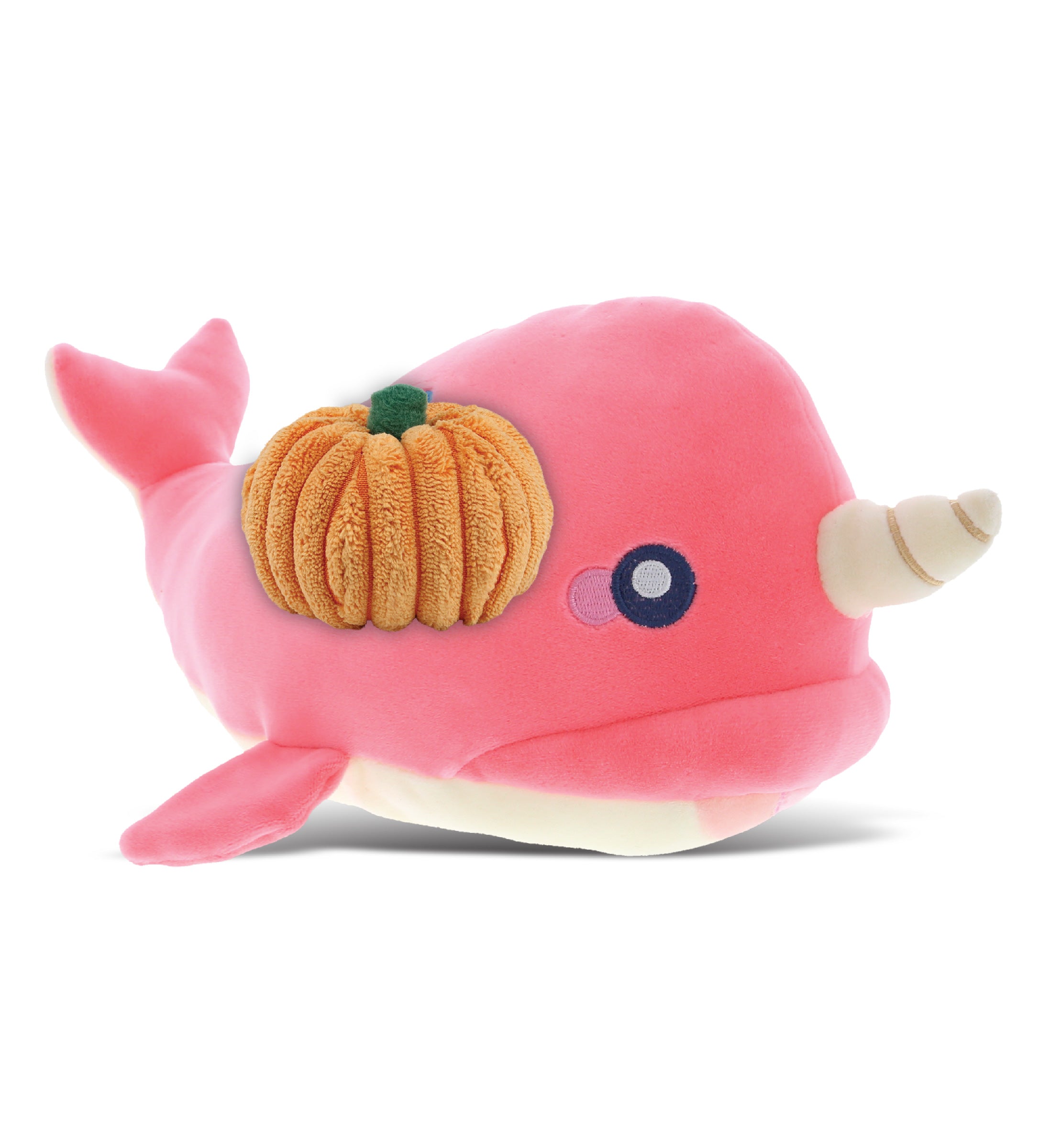 PLUSH PUMPKIN - BABY SOFT PLUSH - PINK NARWHAL