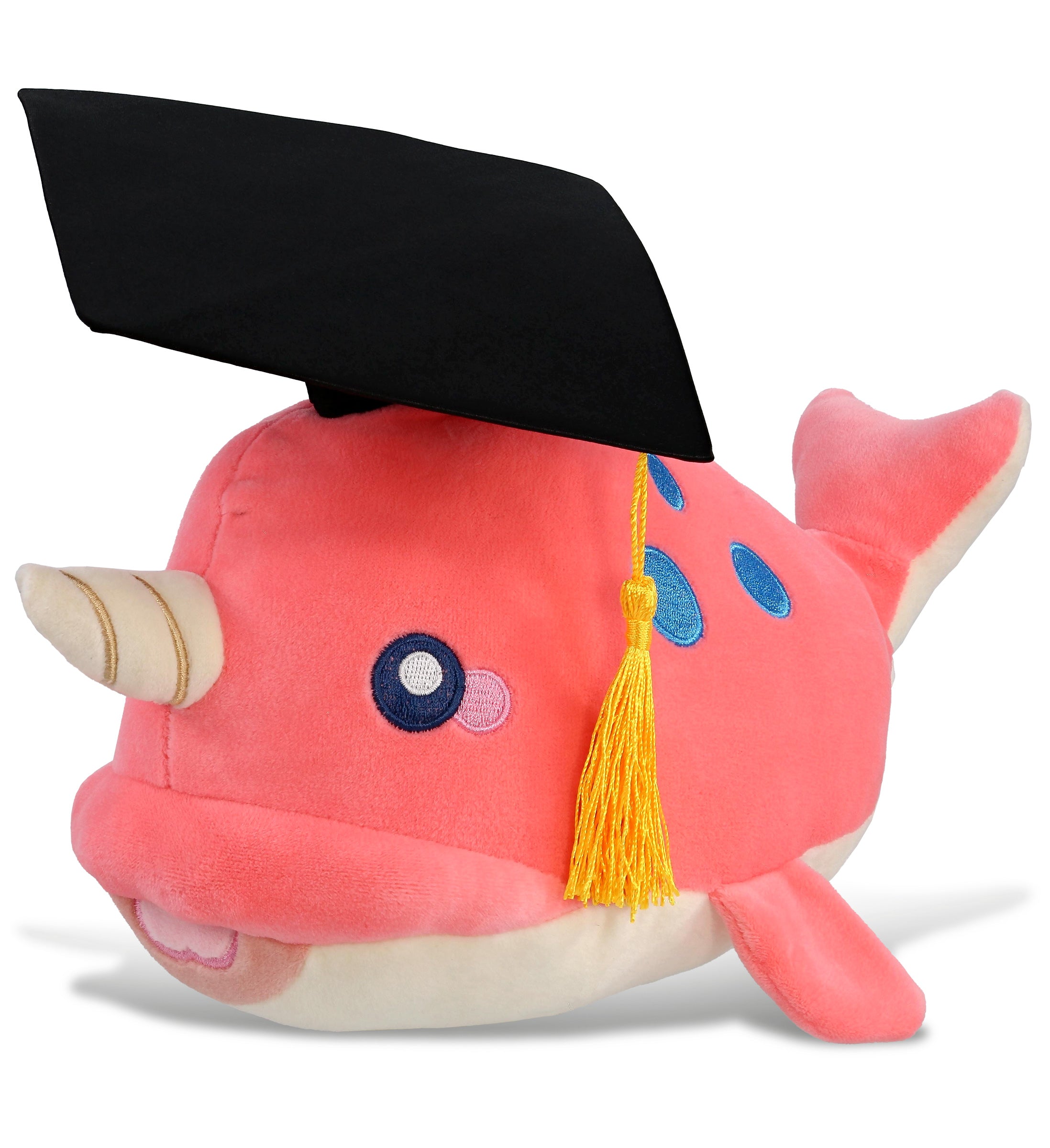 PLUSH GRADUATION - BABY SOFT PLUSH - PINK NARWHAL