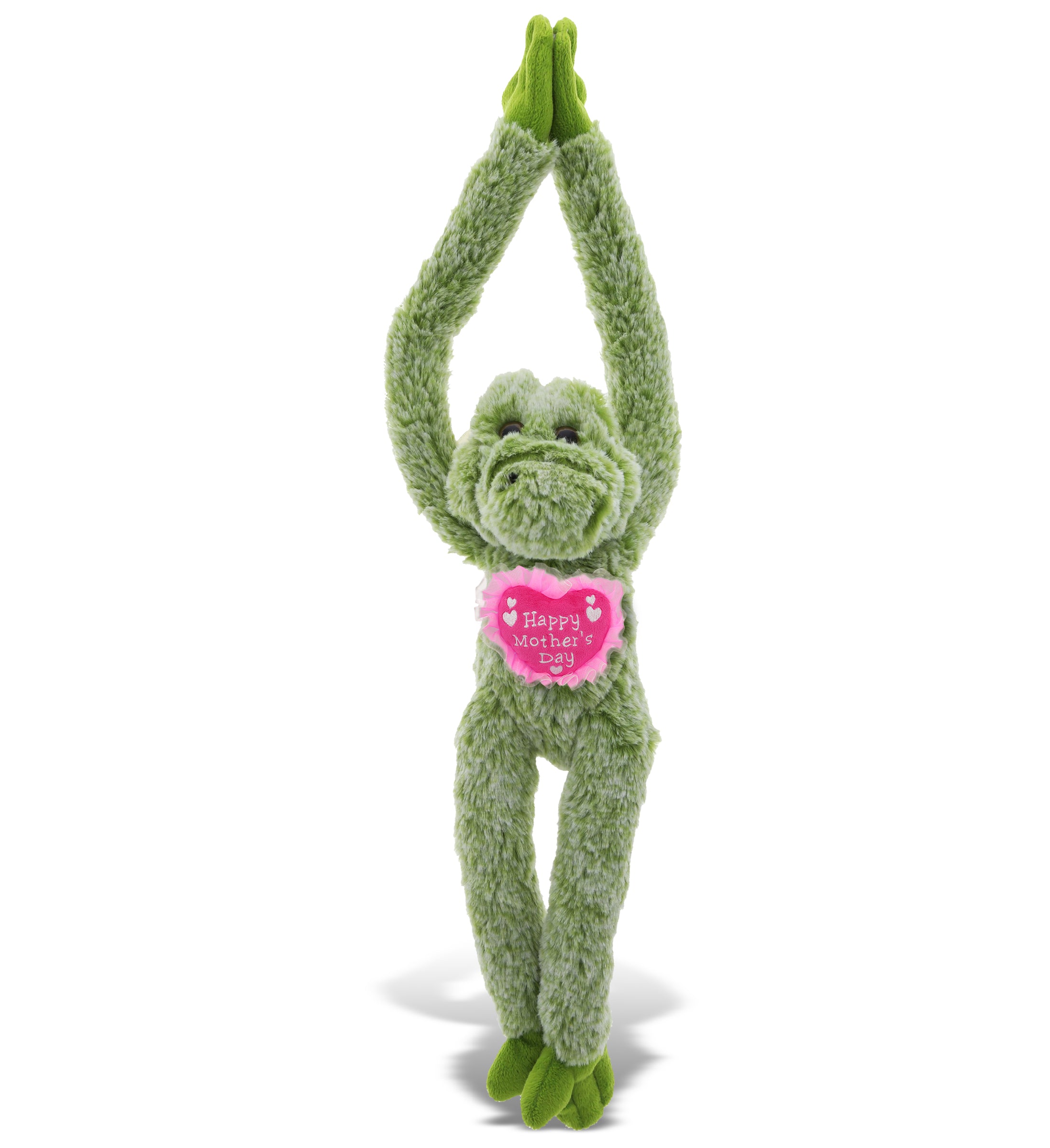 PLUSH MOTHERS DAY HEART - SUPER SOFT PLUSH - LONG ARMS - ALLIGATOR