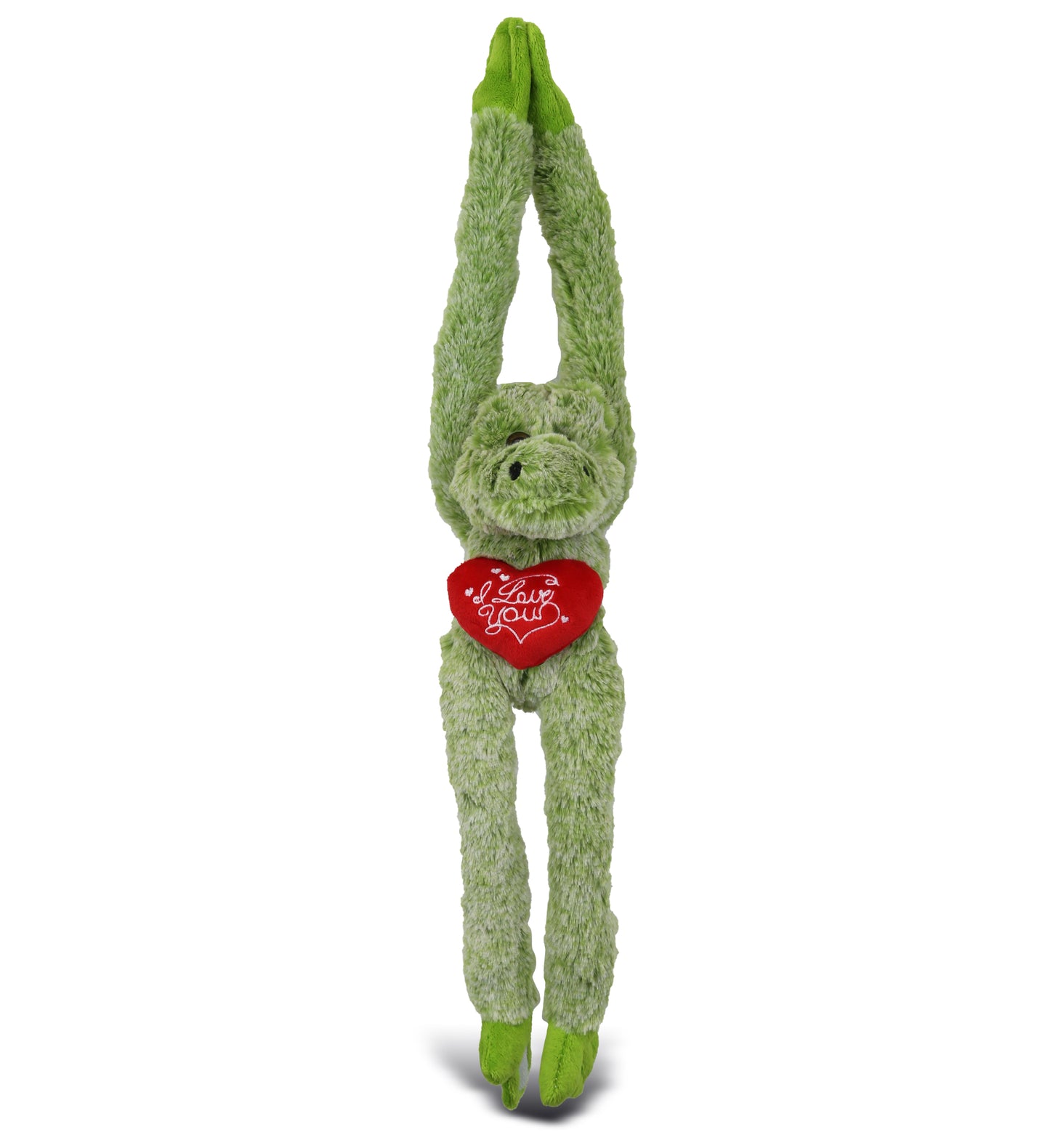 PLUSH I LOVE YOU RED HEART - SUPER SOFT PLUSH - LONG ARMS - ALLIGATOR