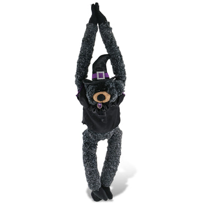 SUPER SOFT PLUSH - LONG ARMS - BLACK BEAR WITCH DRESS UP