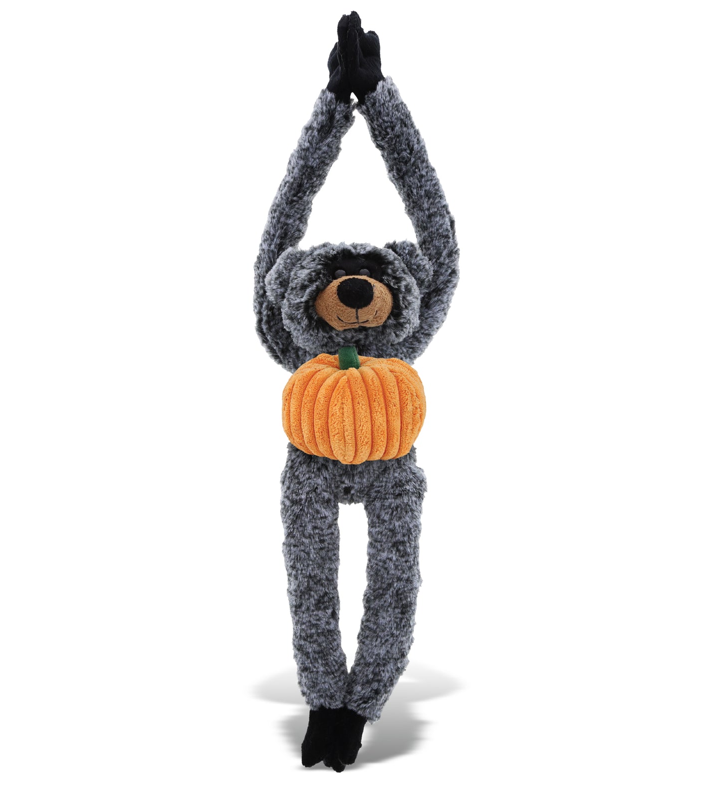 PLUSH PUMPKIN - SUPER SOFT PLUSH - LONG ARMS - BLACK BEAR