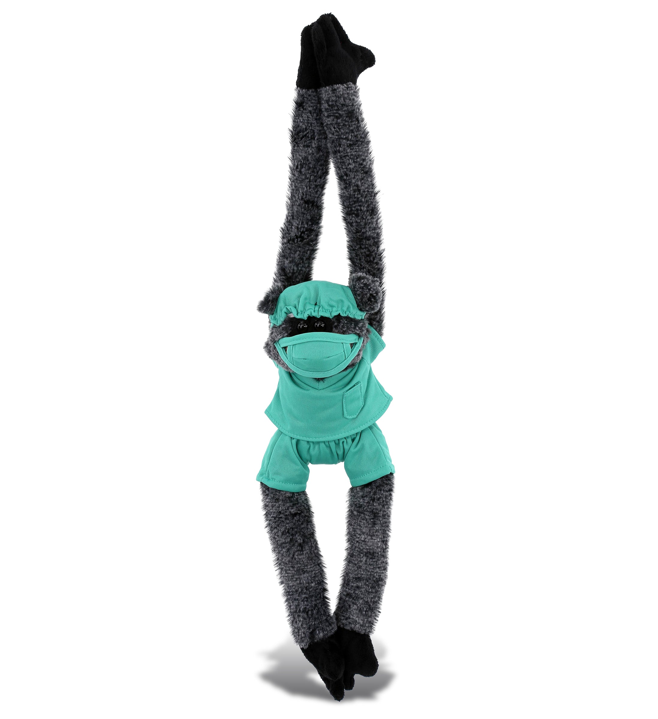 PLUSH DOCTOR - SUPER SOFT PLUSH - LONG ARMS - BLACK BEAR