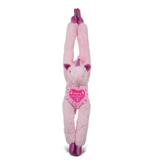 PLUSH MOTHERS DAY HEART - SUPER SOFT PLUSH - LONG ARMS - UNICORN