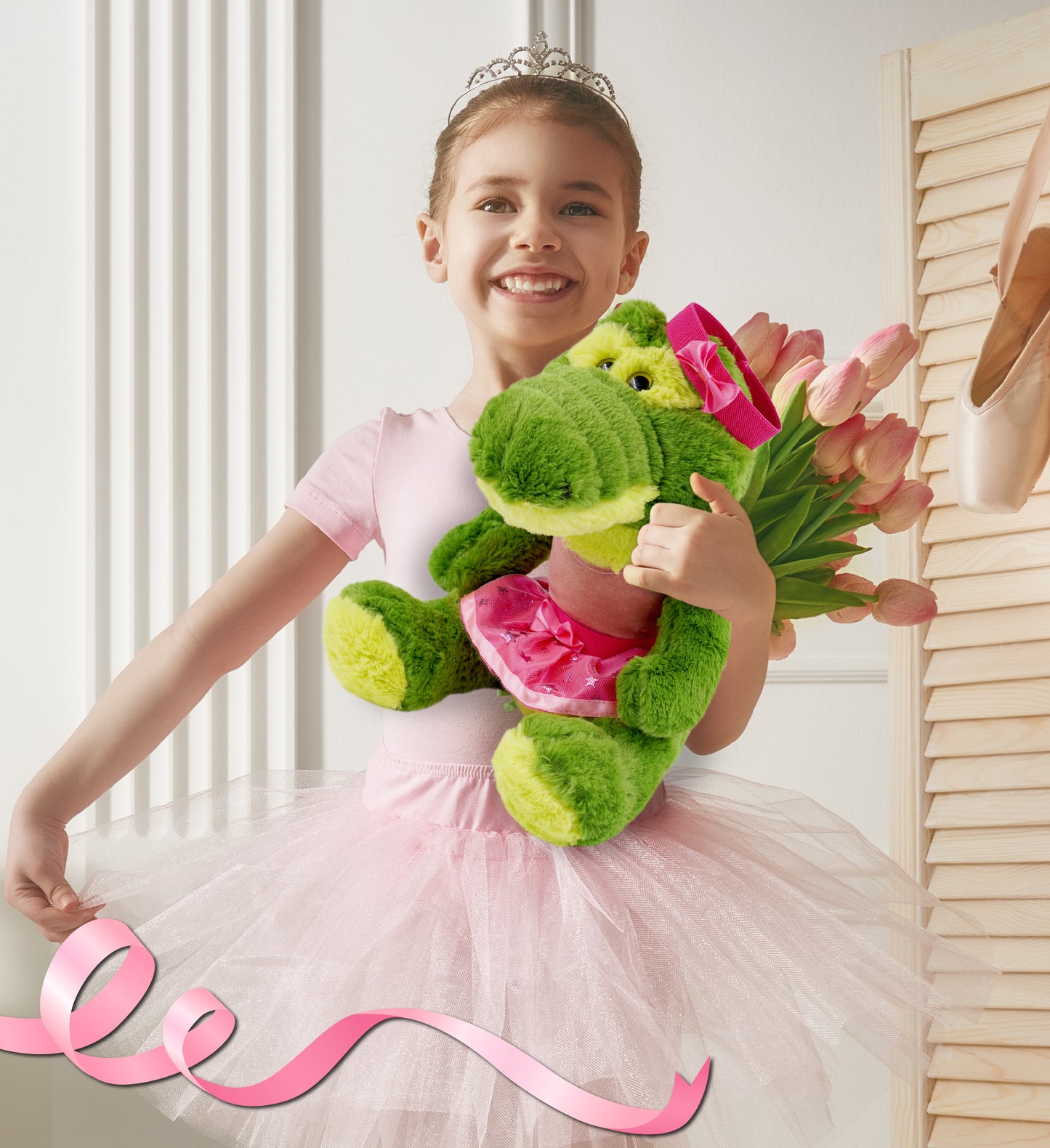 SUPER-SOFT PLUSH - SITTING MOOSE Ballerina