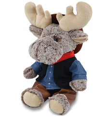SUPER-SOFT PLUSH - SITTING MOOSE COWBOY DRESS UP