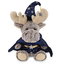 SUPER-SOFT PLUSH - SITTING MOOSE WITH WIZARD DRESS UP