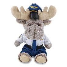 SUPER-SOFT PLUSH - SITTING MOOSE WITH PILOT DRESS UP