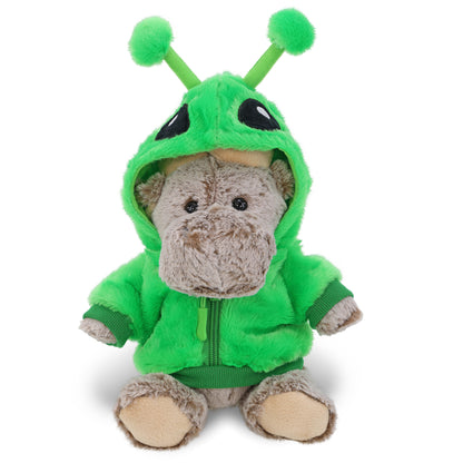 SUPER-SOFT PLUSH - SITTING MOOSE WITH ALIEN SWEATER