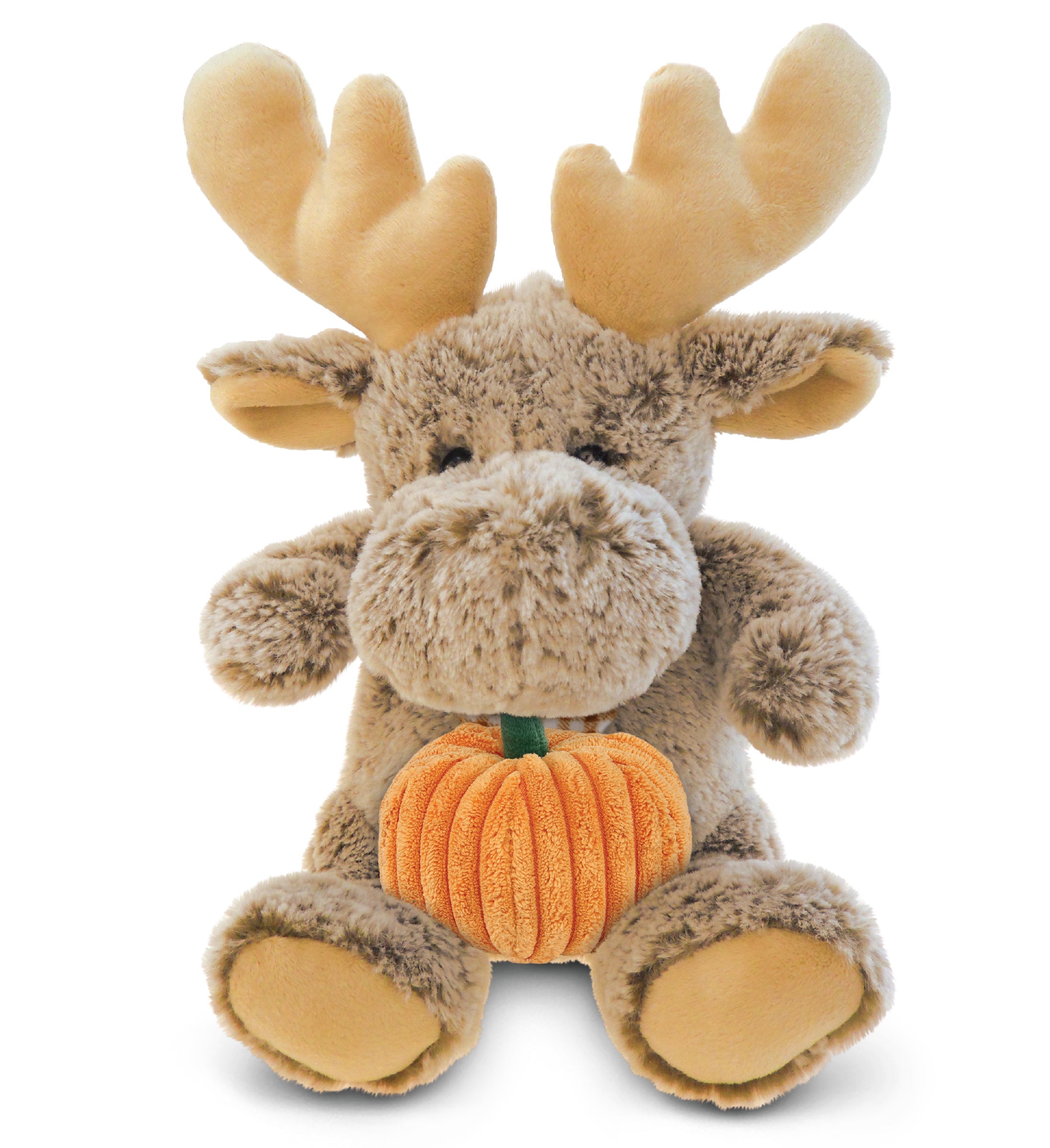 PLUSH PUMPKIN - SUPER-SOFT PLUSH - SITTING MOOSE