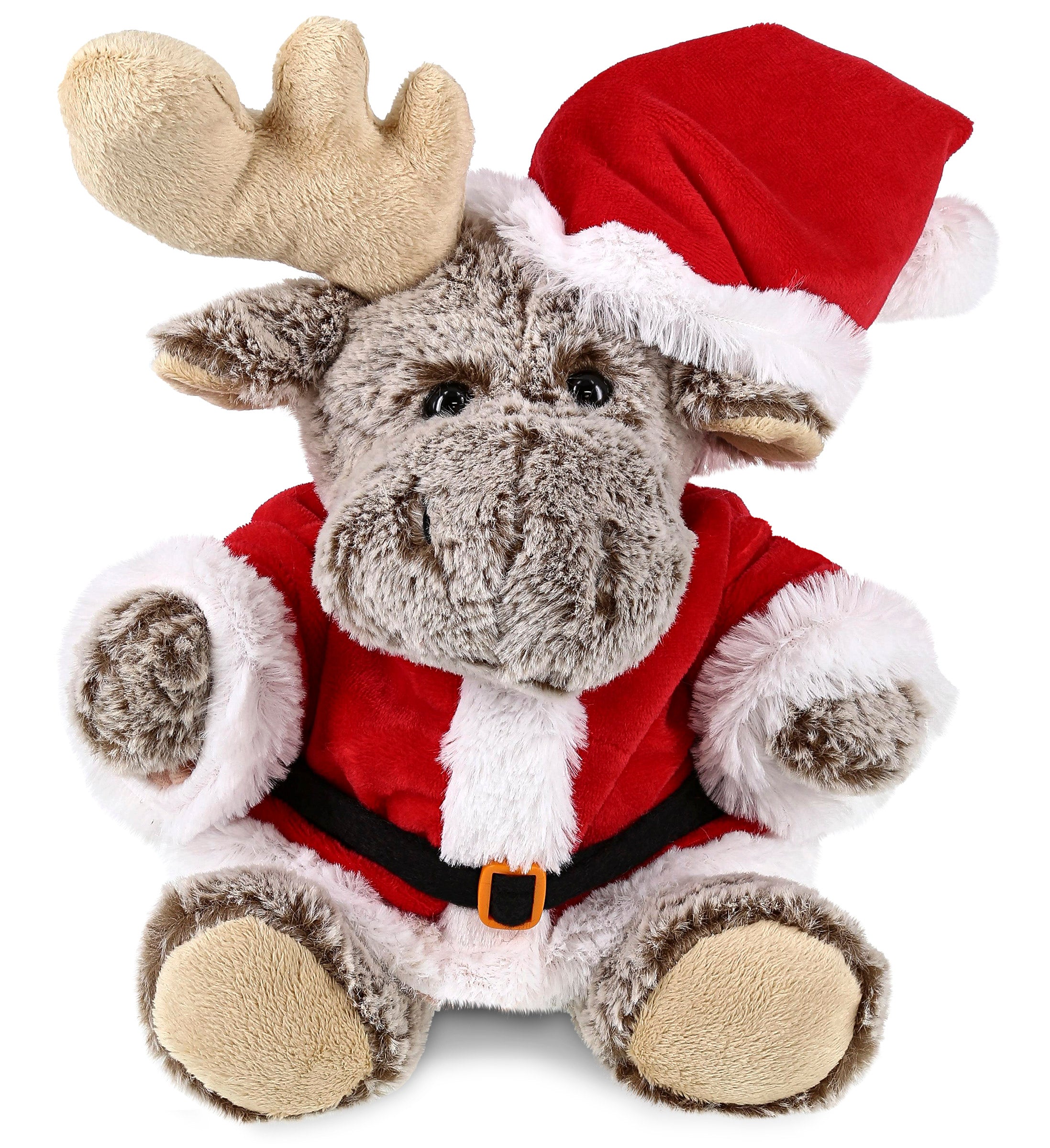 PLUSH SANTA - SUPER-SOFT PLUSH - SITTING MOOSE