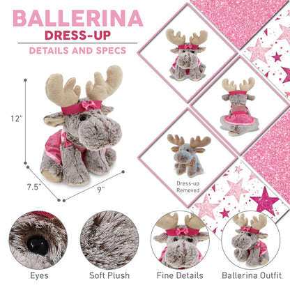 SUPER-SOFT PLUSH - FLOPPY MOOSE BALLERINA