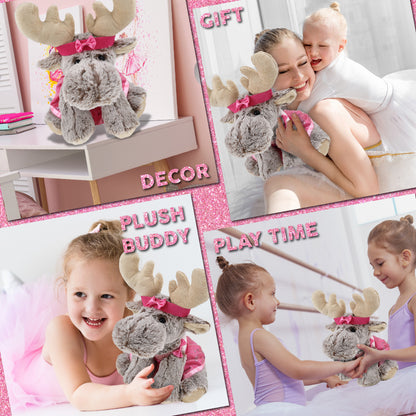 SUPER-SOFT PLUSH - FLOPPY MOOSE BALLERINA