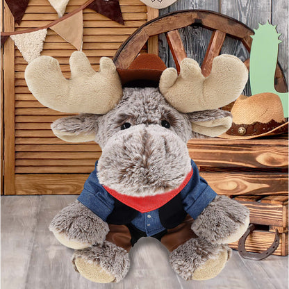 SUPER-SOFT PLUSH - FLOPPY MOOSE COWBOY DRESS UP