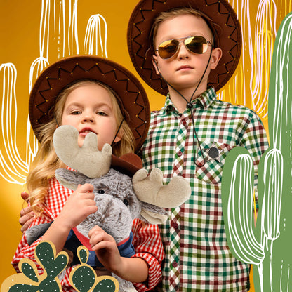 SUPER-SOFT PLUSH - FLOPPY MOOSE COWBOY DRESS UP