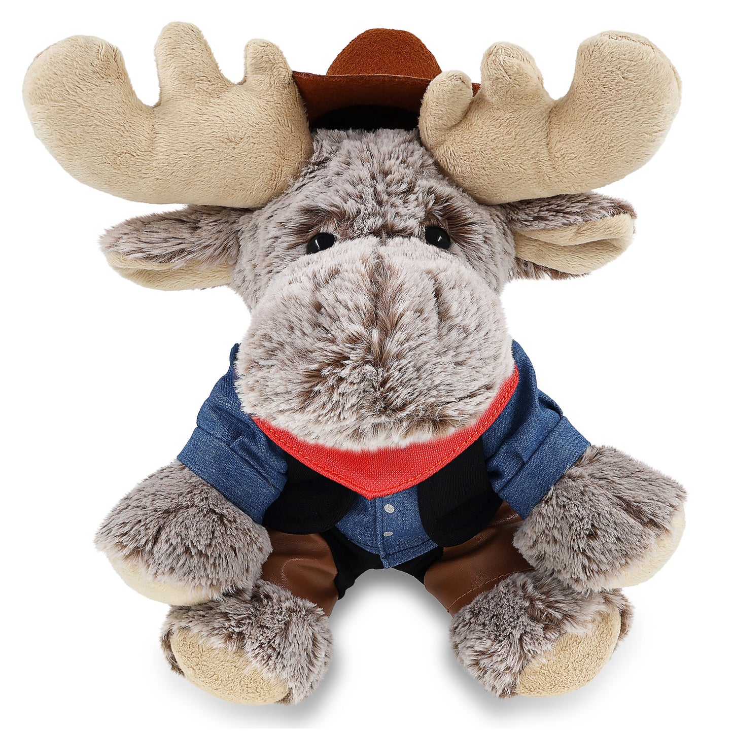 SUPER-SOFT PLUSH - FLOPPY MOOSE COWBOY DRESS UP