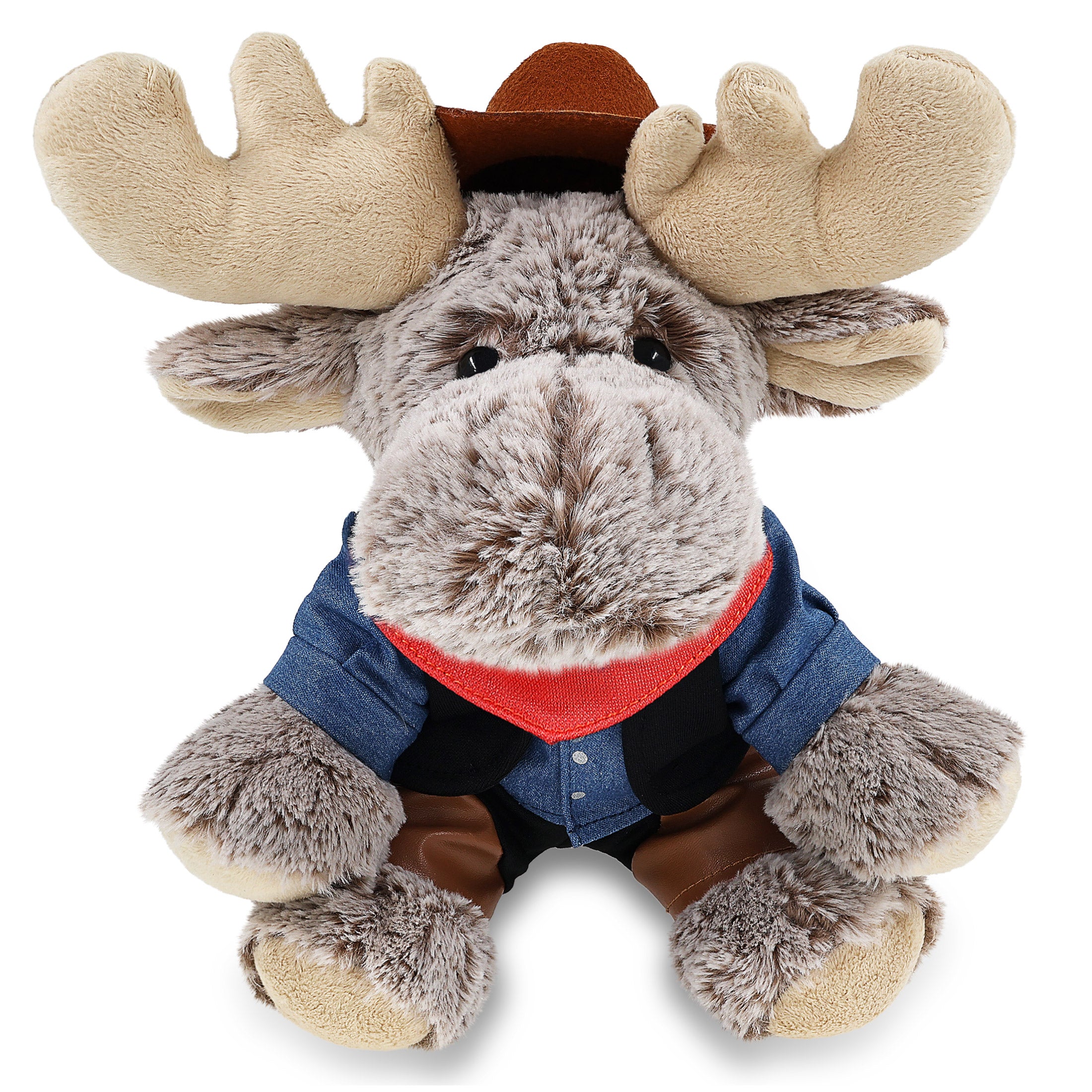 SUPER-SOFT PLUSH - FLOPPY MOOSE COWBOY DRESS UP