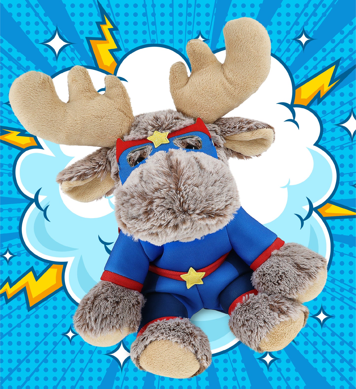 SUPER-SOFT PLUSH - FLOPPY MOOSE SUPER HERO