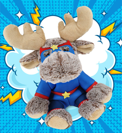 SUPER-SOFT PLUSH - FLOPPY MOOSE SUPER HERO