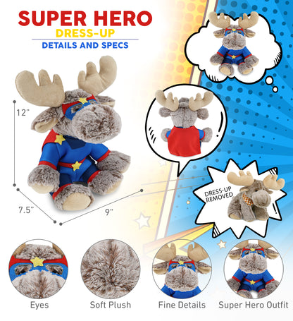 SUPER-SOFT PLUSH - FLOPPY MOOSE SUPER HERO