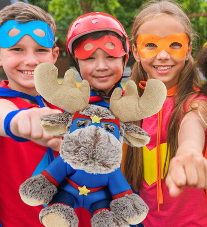 SUPER-SOFT PLUSH - FLOPPY MOOSE SUPER HERO