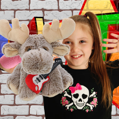 SUPER-SOFT PLUSH - FLOPPY MOOSE WITH GUITAR ADD ON