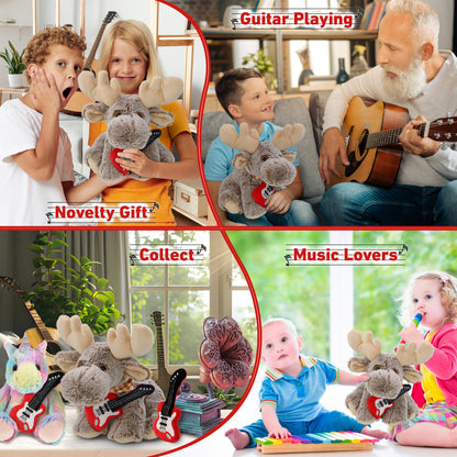 SUPER-SOFT PLUSH - FLOPPY MOOSE WITH GUITAR ADD ON