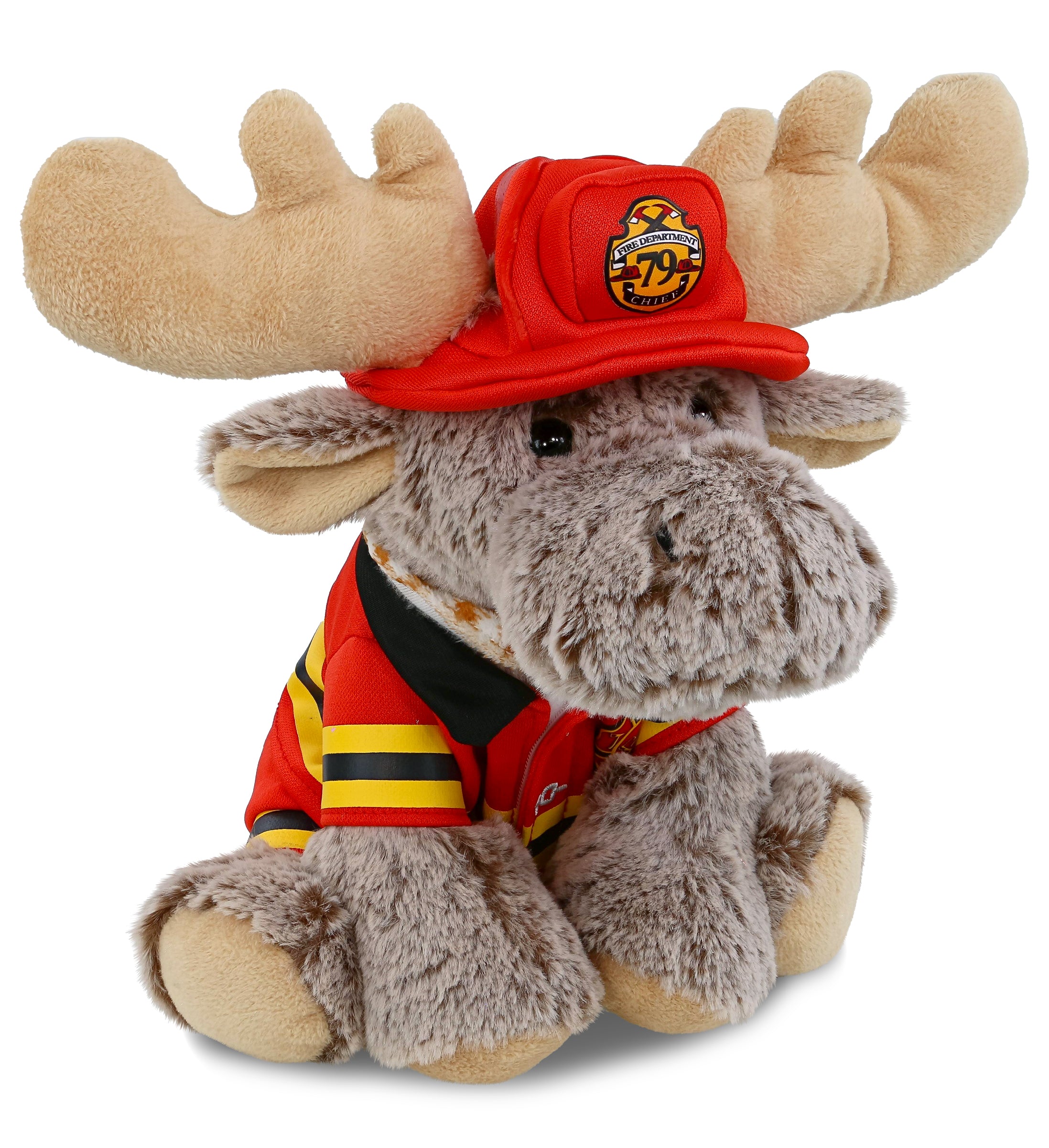 PLUSH FIREMAN - SUPER-SOFT PLUSH - FLOPPY MOOSE
